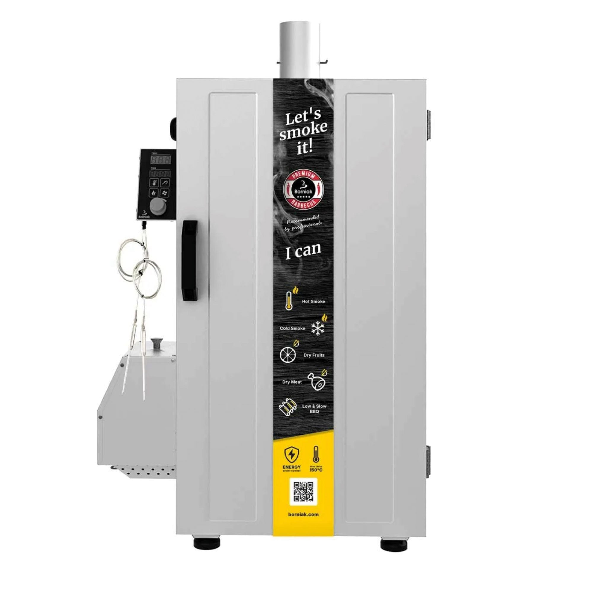 Borniak 70 BBQ INOX Smoker Räucherofen Edelstahl 70 L WiFi