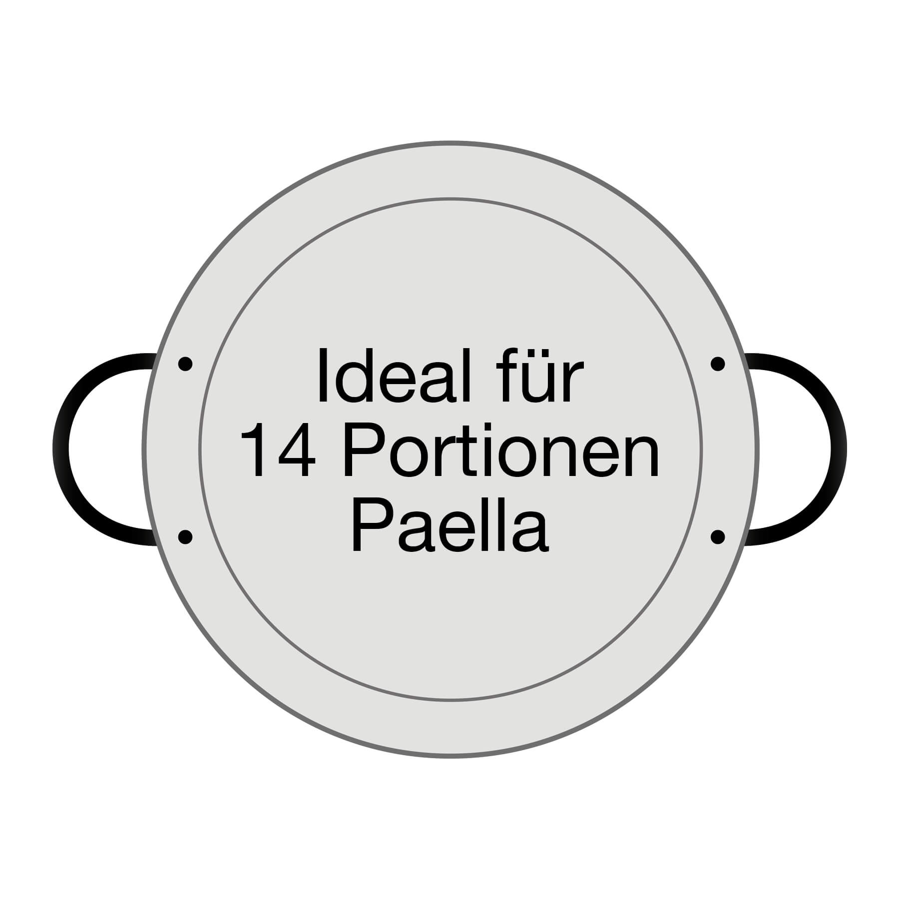 AllGrill Paella World Paella-Pfanne Stahl 50 cm 14 Portionen