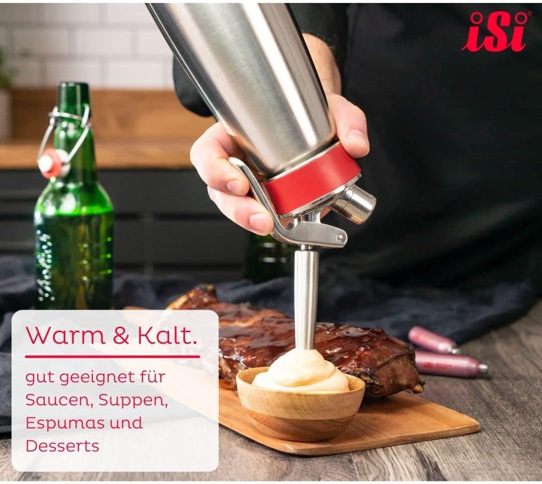 iSi Zubehör Gourmet Whip Sahnespender Edelstahl 0,5L