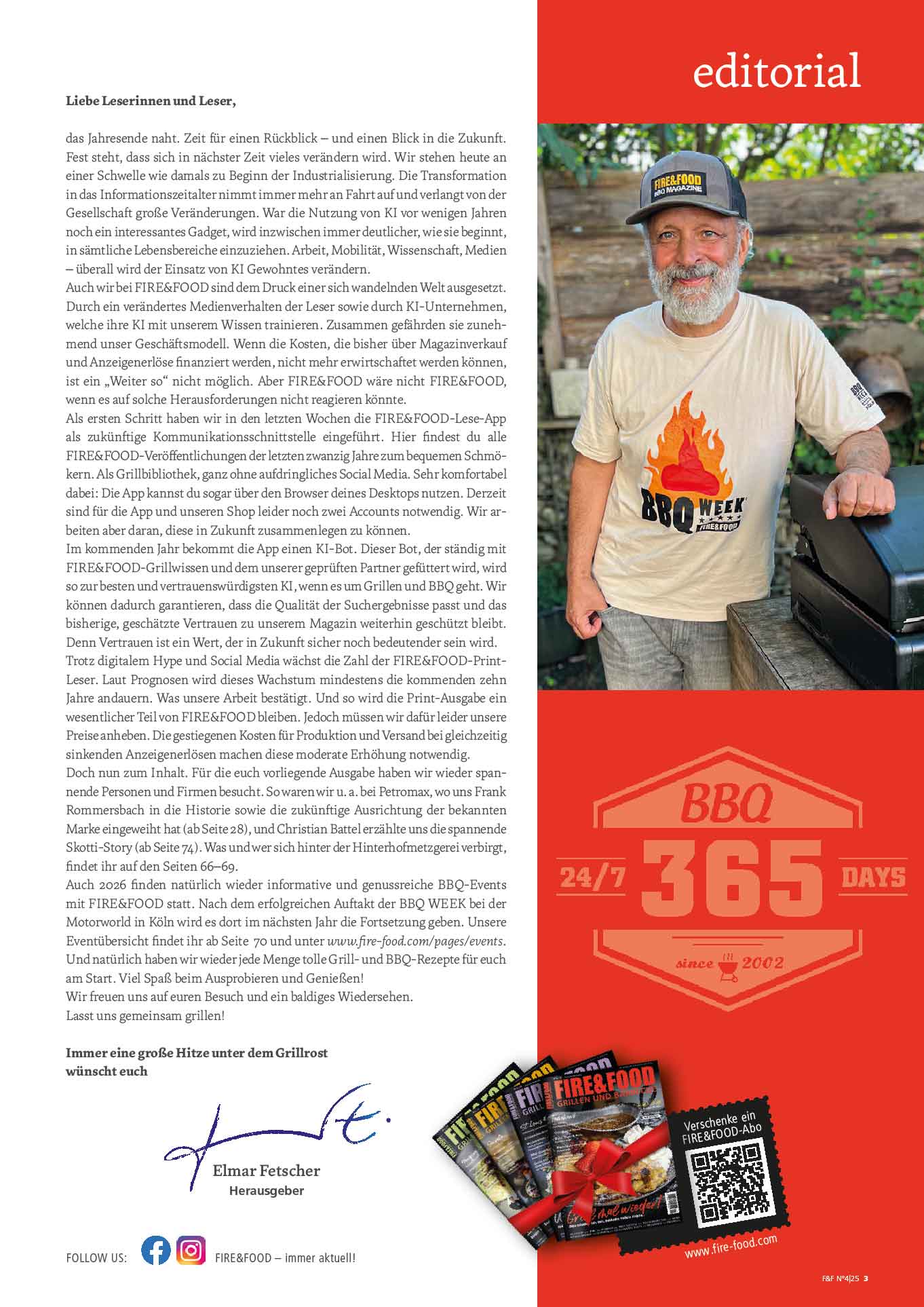 FIRE&FOOD 2025/04 Magazin Einzelausgabe Grillrezepte