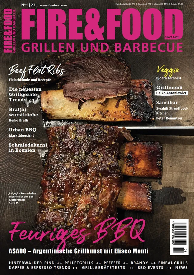 FIRE&FOOD Einzelausgaben 2023/01 Magazin Printausgabe Grillen