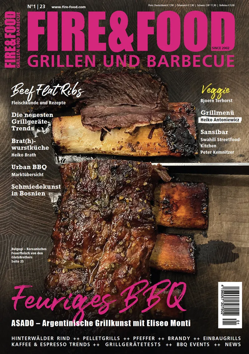 FIRE&FOOD Einzelausgaben 2023/01 Magazin Printausgabe Grillen