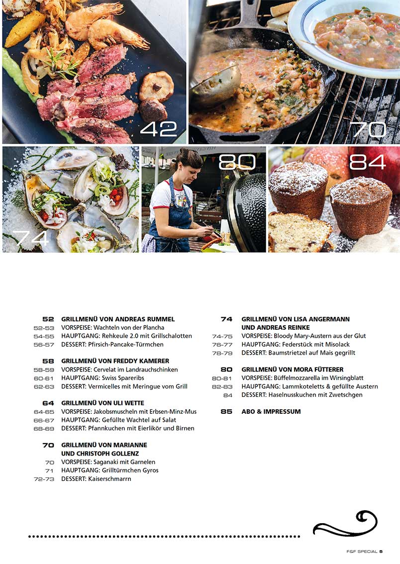 FIRE&FOOD Specials Special No.5 Grillmenü Digitalausgabe PDF