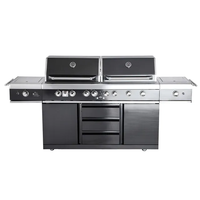 AllGrill Extrem Light Außenküche black 6-Brenner