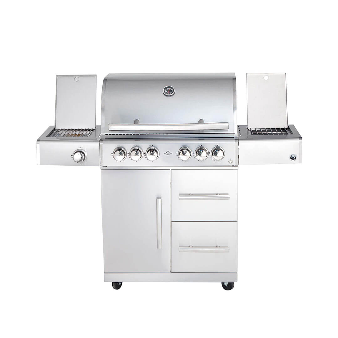 AllGrill Chef Modular S24 L Gasgrill Edelstahl mit Steakzone 20,7 kW