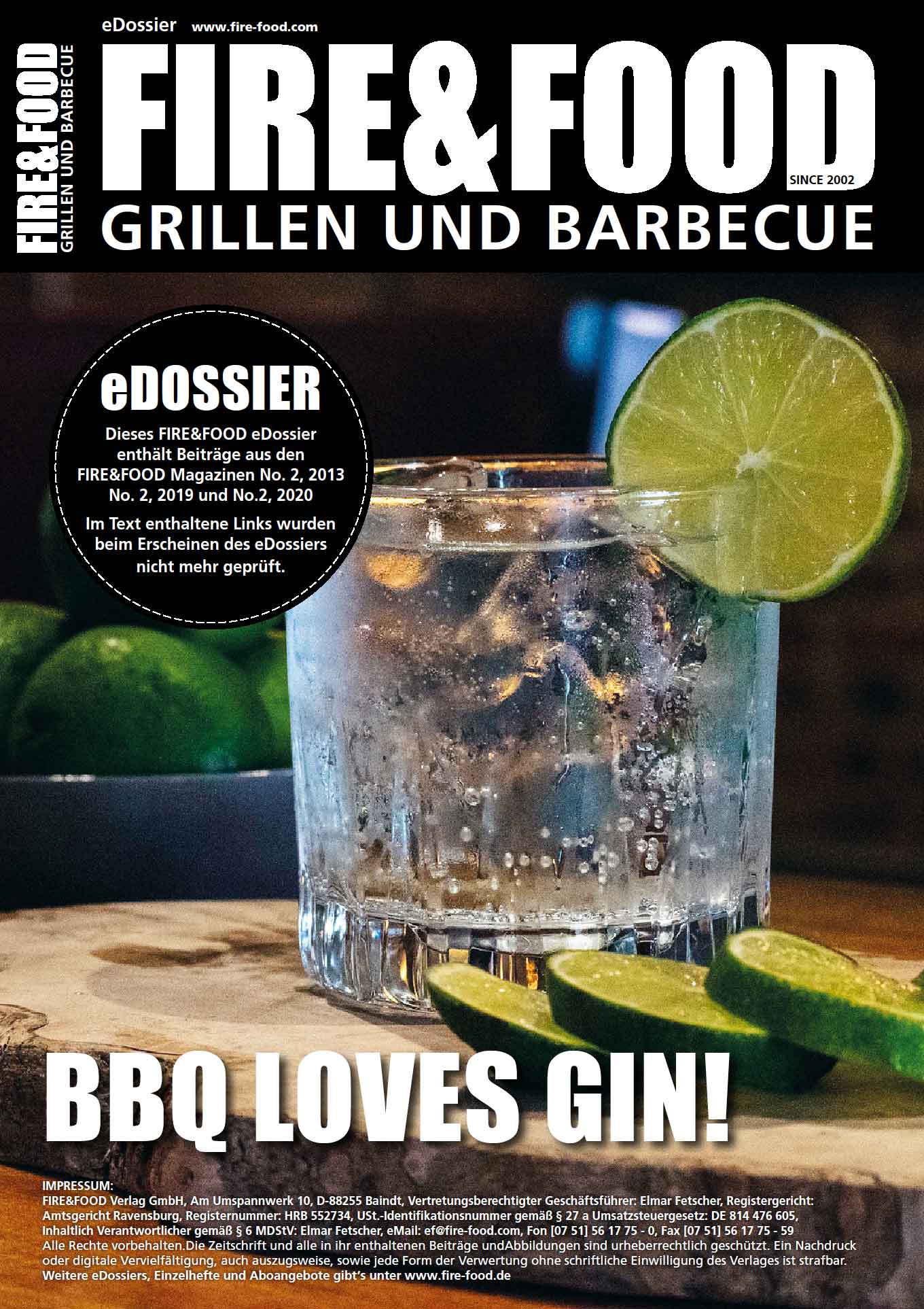 FIRE&FOOD eDossier BBQ loves Gin PDF Download