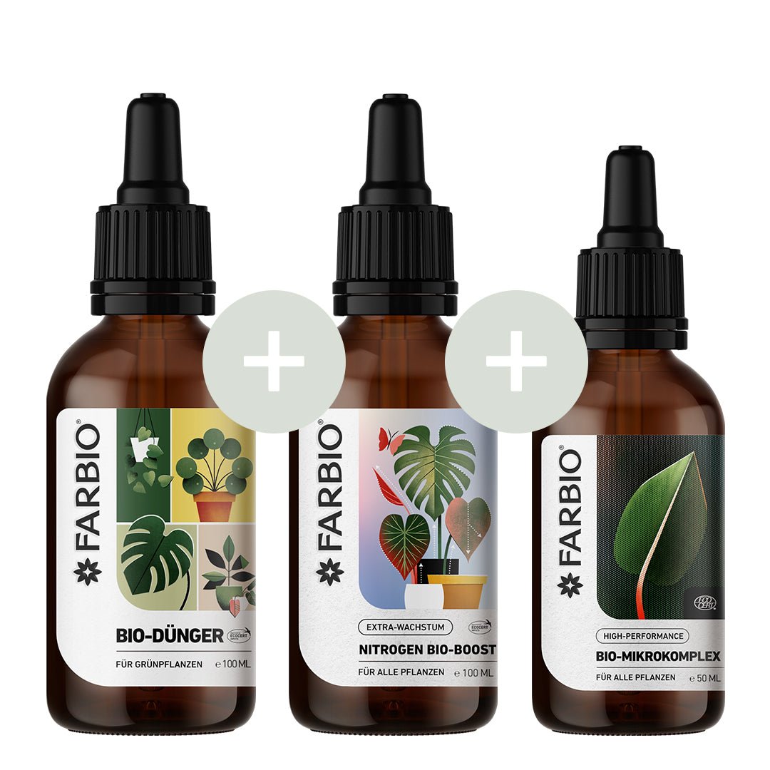 FARBIO Bestseller-Set Flüssigdünger 3x NPK Bio