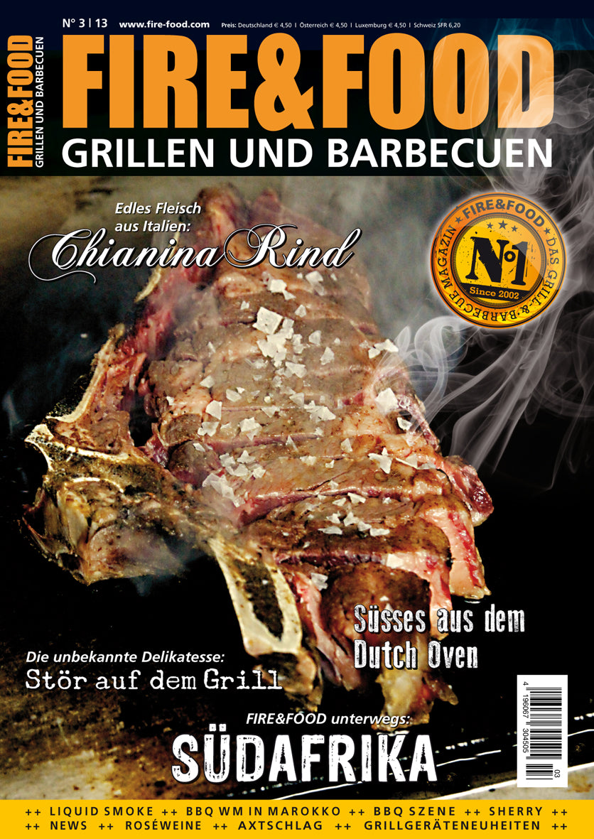 FIRE&FOOD 2013/03 Einzelausgabe Grillmagazin Digitalausgabe Rind
