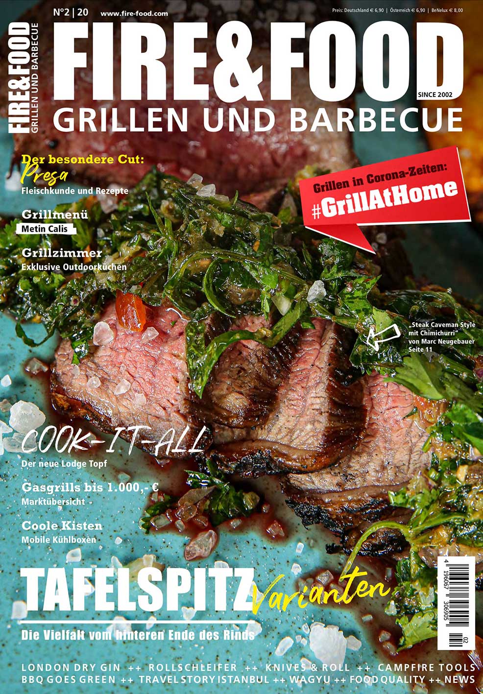 FIRE&FOOD 2020/02 Magazin Printausgabe 116 Seiten Grillen
