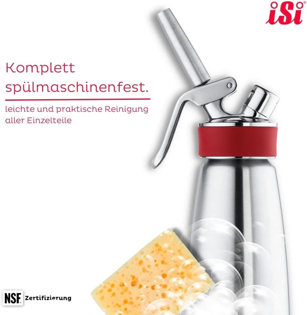 iSi Zubehör Gourmet Whip Sahnespender Edelstahl 0,5L