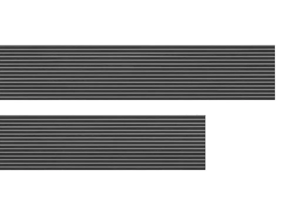 HPFloor Acoustic Panels Akustikpaneele Black Oak 240x60 Filz Grau