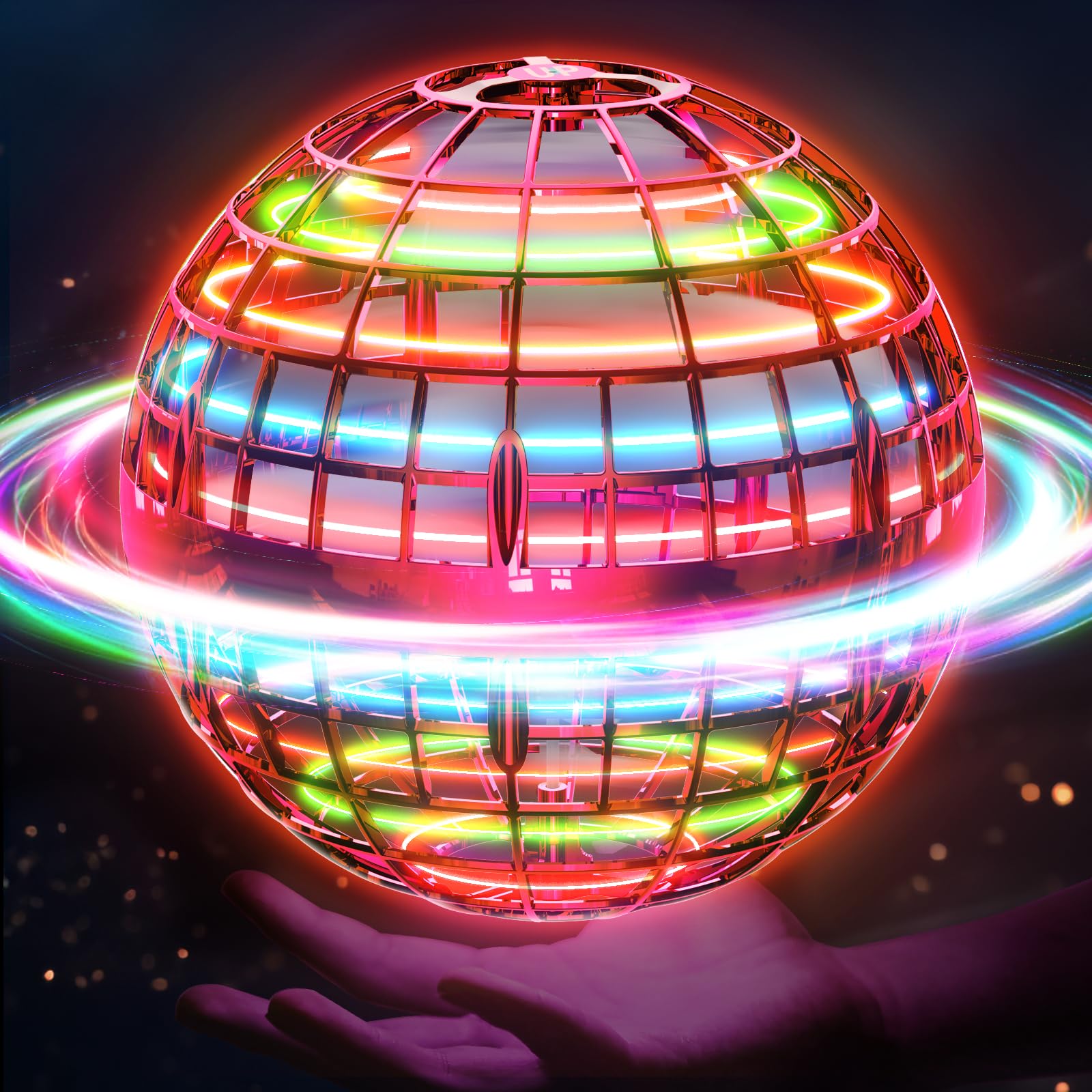Ivtivfu Flying Orb Ball Hoverball LED Blau USB