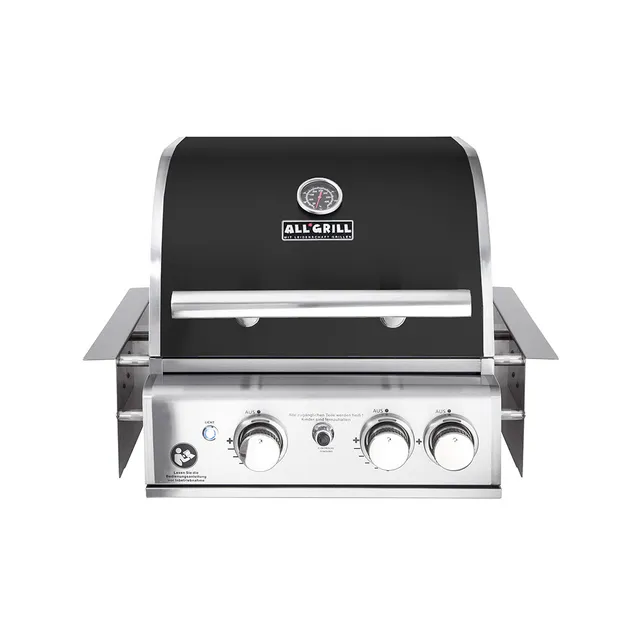AllGrill Chef S Black Built-In Einbaugrill 2 Brenner Air