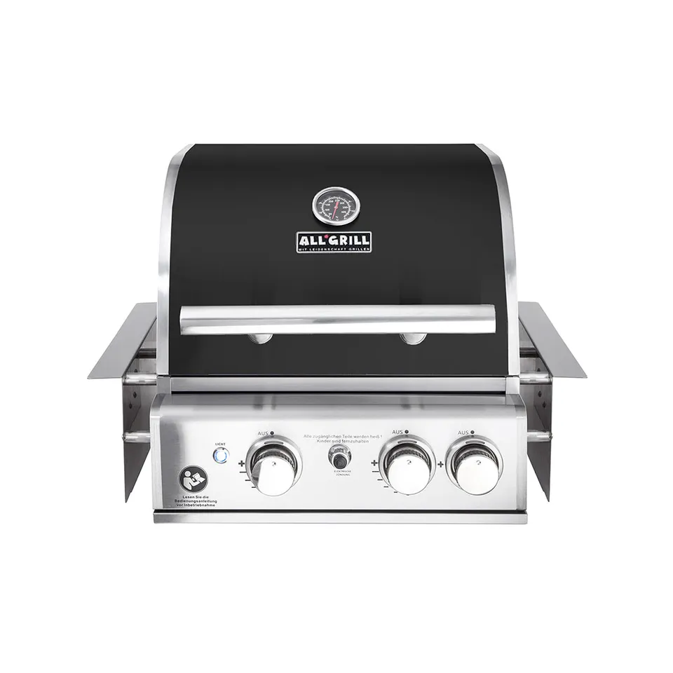 AllGrill Chef S Black Built-In Einbaugrill 2 Brenner Air
