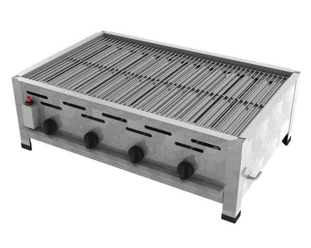 ChattenGlut Gasbräter Tischgerät 4-flammig 18 kW Rost