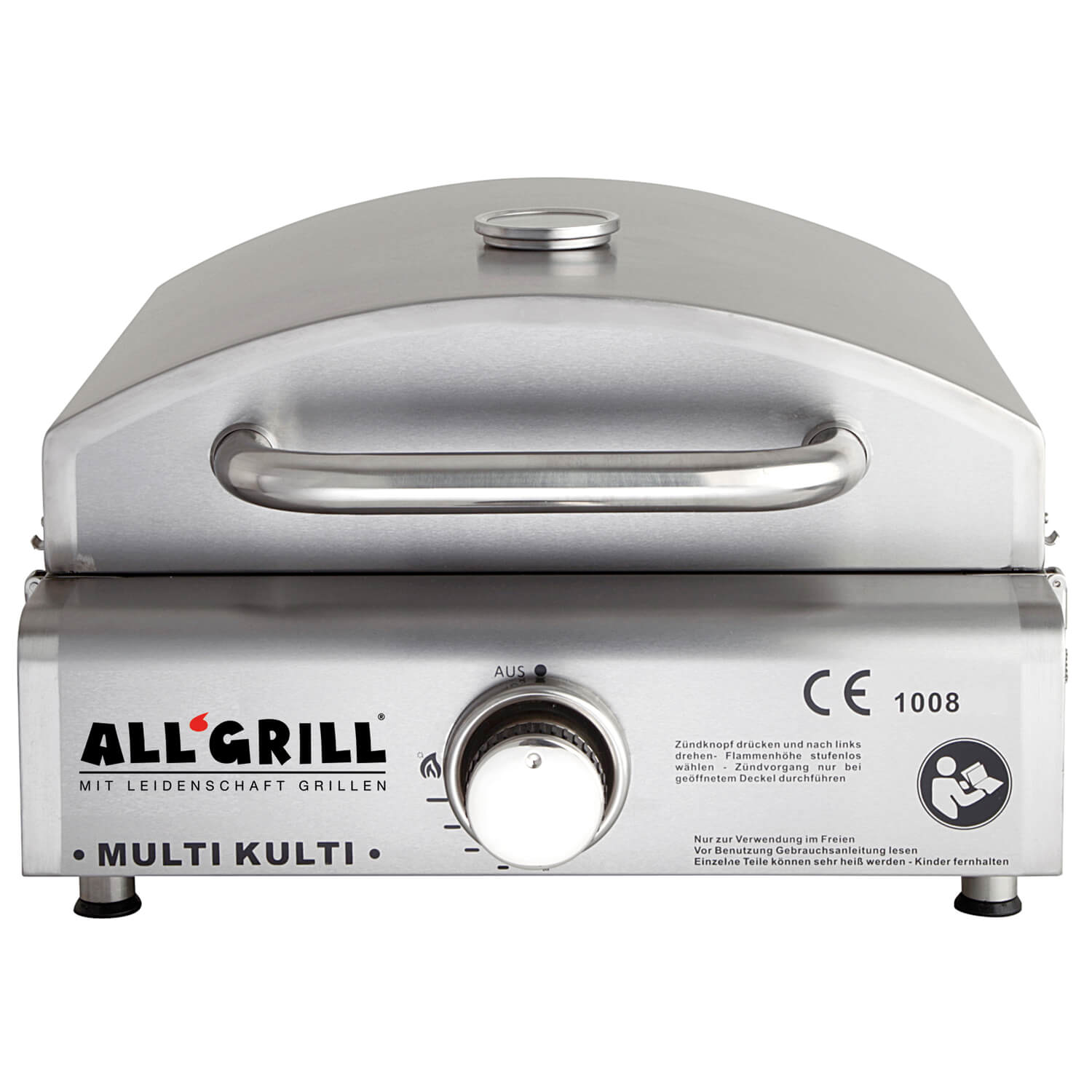 AllGrill MULTI-KULTI Gasgrill mit Steakzone Edelstahl