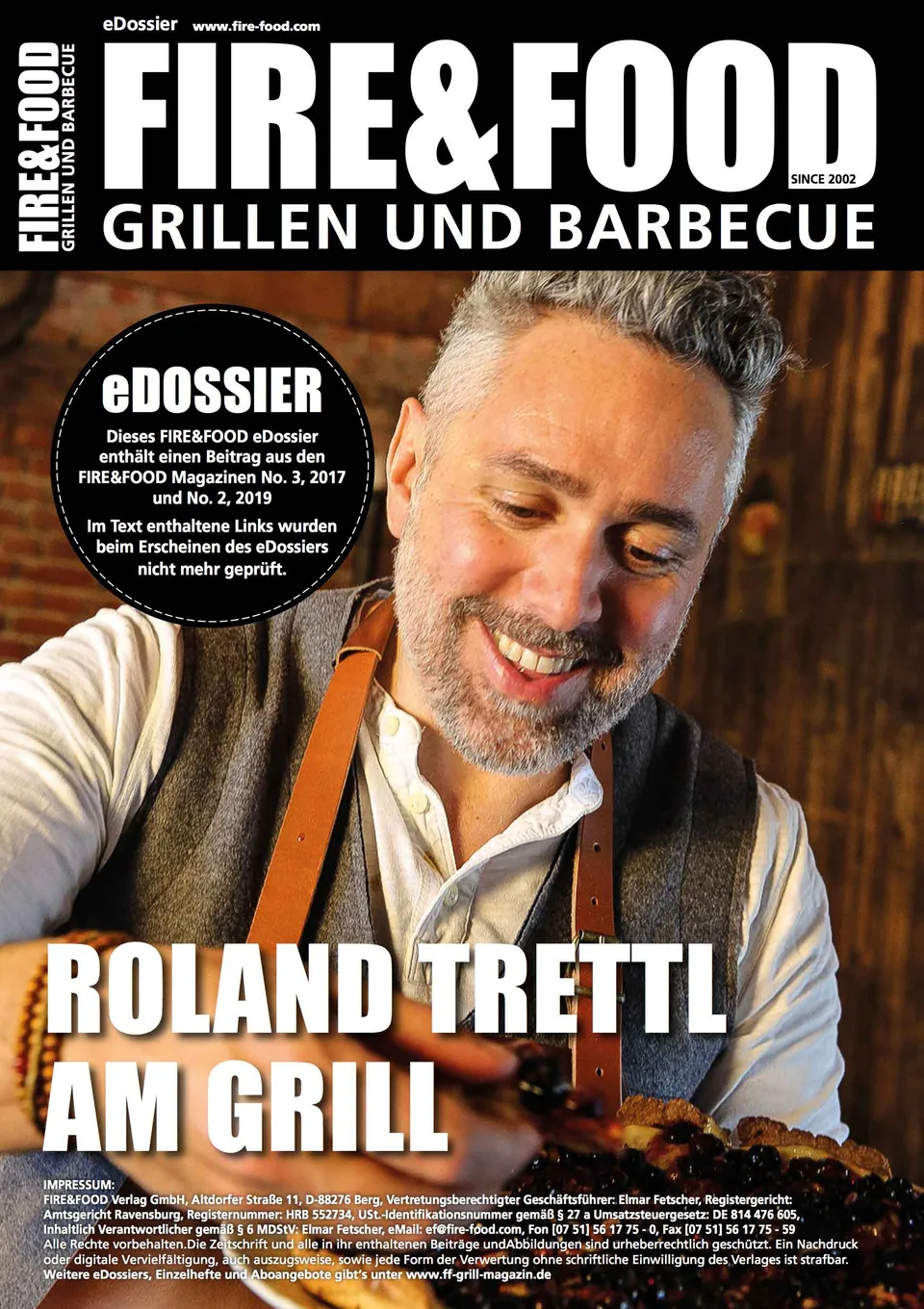 FIRE&FOOD eDossiers Roland Trettl eDossier Grillrezepte PDF 12 Seiten