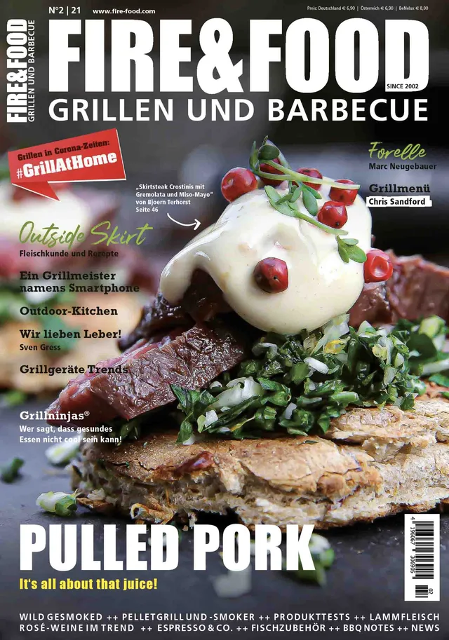 FIRE&FOOD 02/2021 Grillmagazin Printausgabe Frühjahr