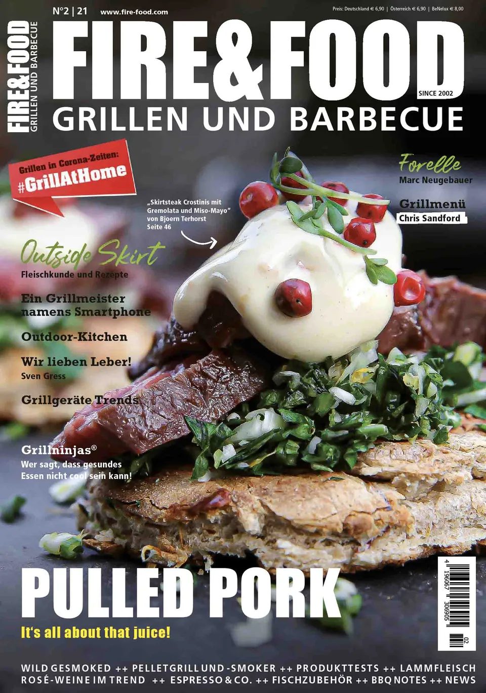 FIRE&FOOD 02/2021 Grillmagazin Printausgabe Frühjahr