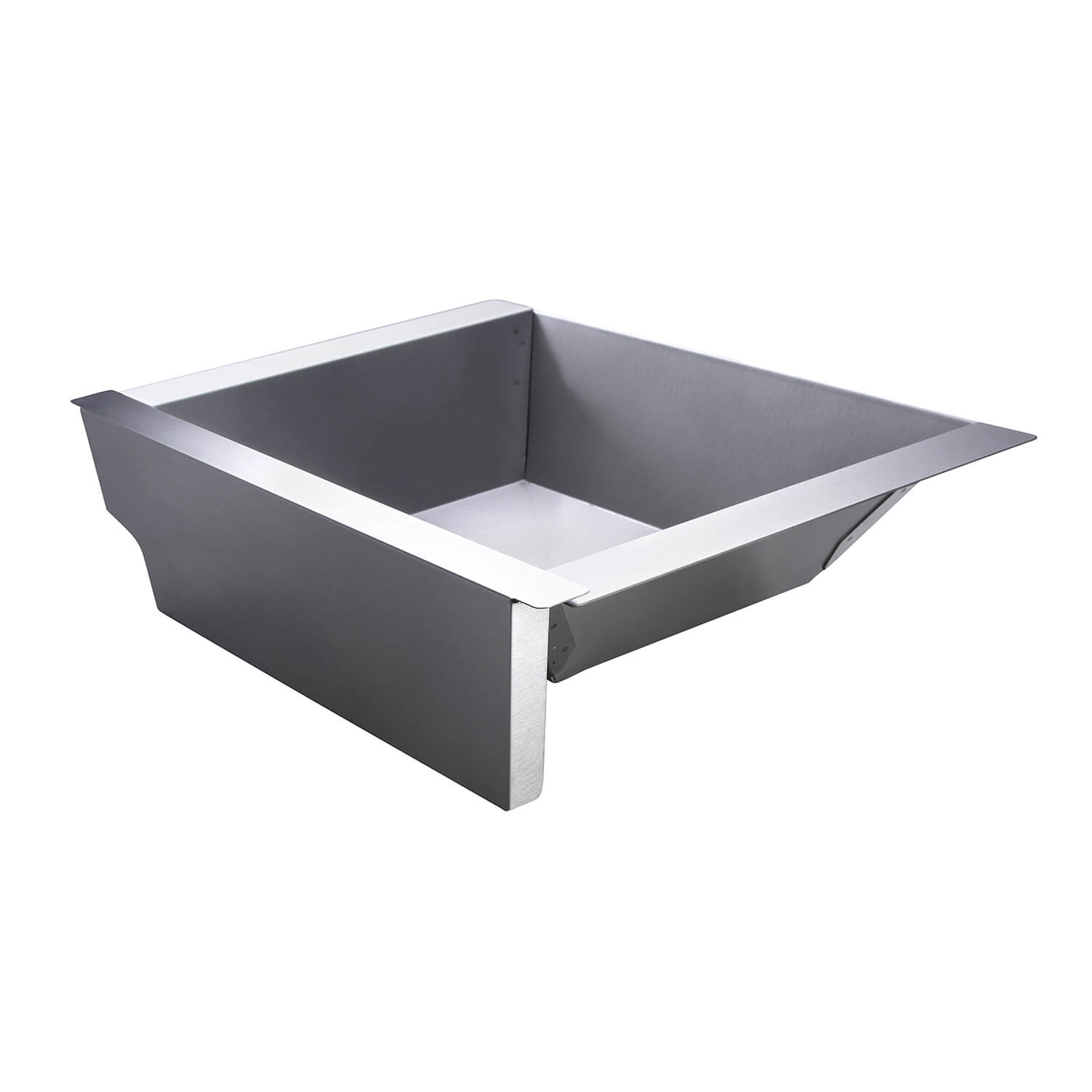 AllGrill Grillzubehör Holzkohleeinsatz Edelstahl tief 30x46